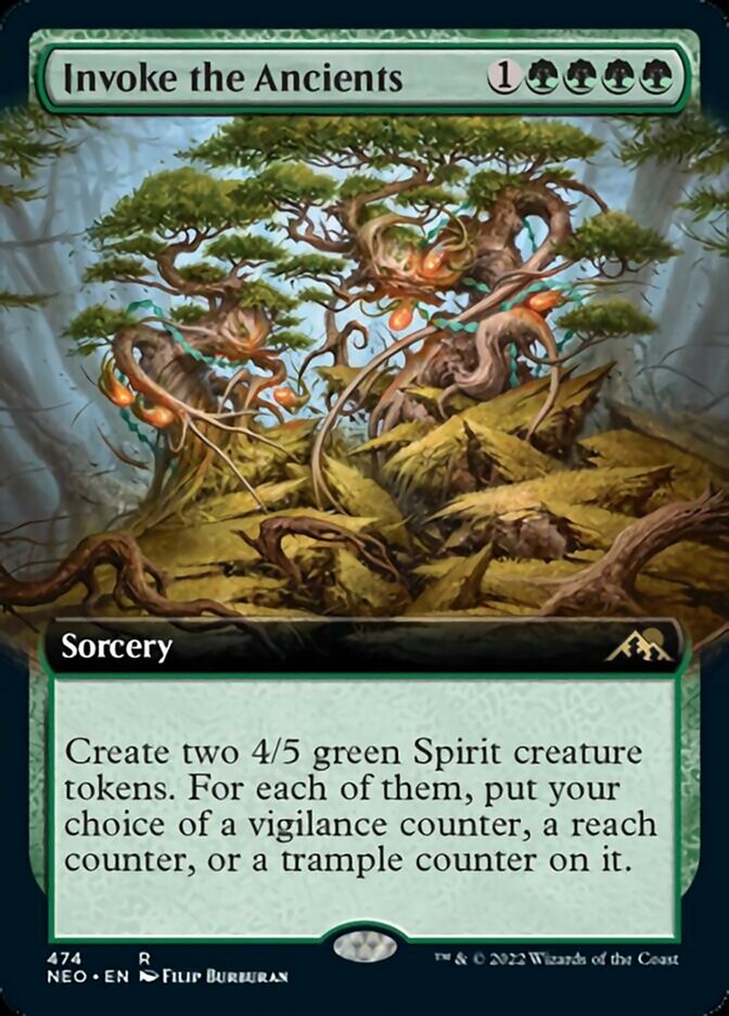 Invoke the Ancients (Extended Art) [Kamigawa: Neon Dynasty] | Chromatic Games