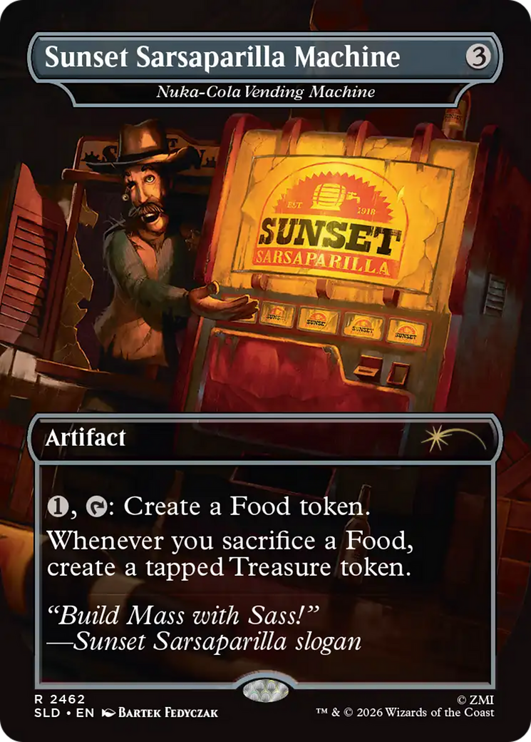 Sunset Sarsaparilla Machine - Nuka-Cola Vending Machine [Secret Lair Drop Series] | Chromatic Games
