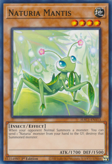 Naturia Mantis [HAC1-EN113] Common | Chromatic Games
