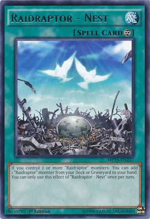 Raidraptor - Nest [MP15-EN227] Rare | Chromatic Games