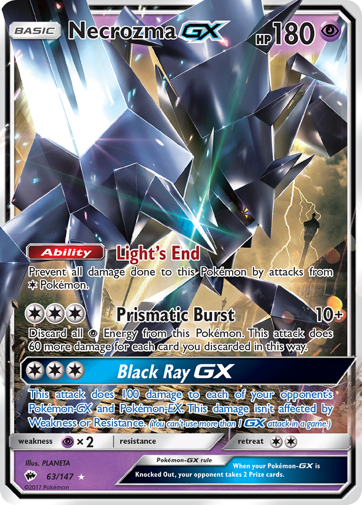 Necrozma GX (63/147) [Sun & Moon: Burning Shadows] | Chromatic Games