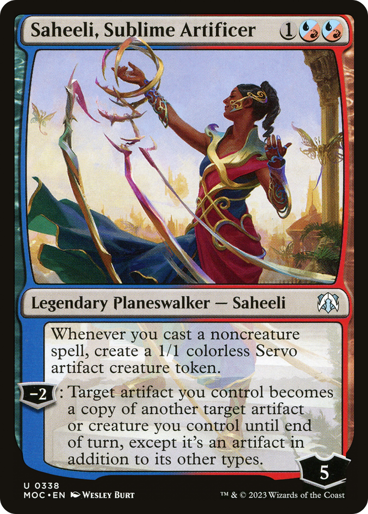 Saheeli, Sublime Artificer [March of the Machine Commander] | Chromatic Games