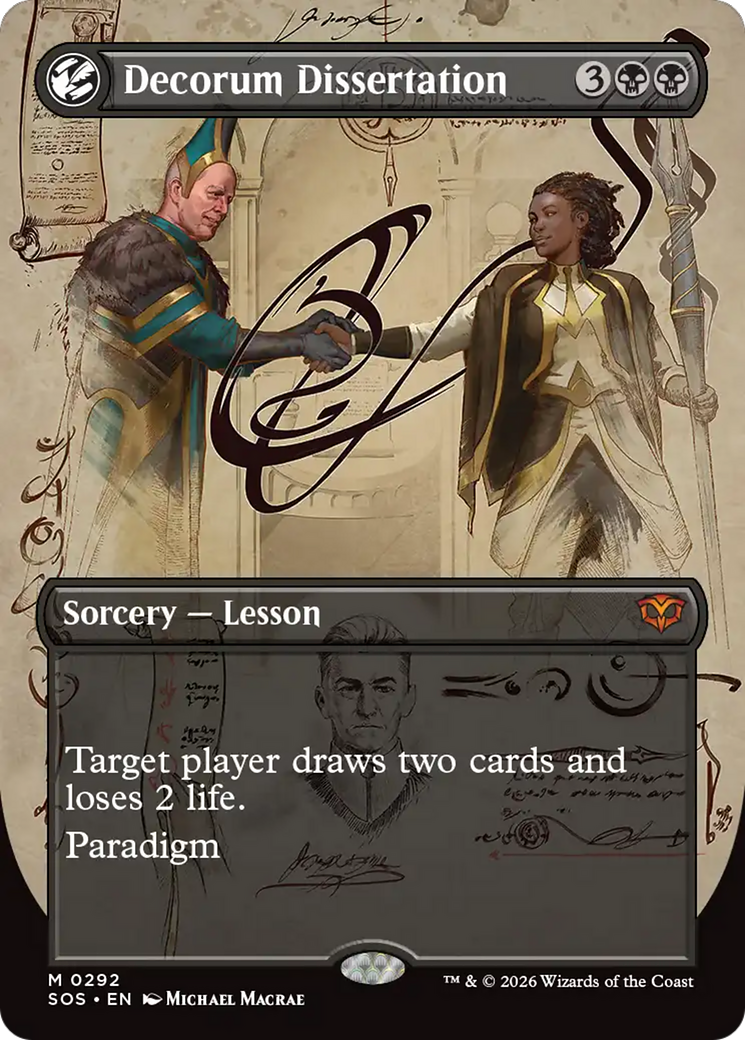 Decorum Dissertation (Borderless) [Secrets of Strixhaven] | Chromatic Games