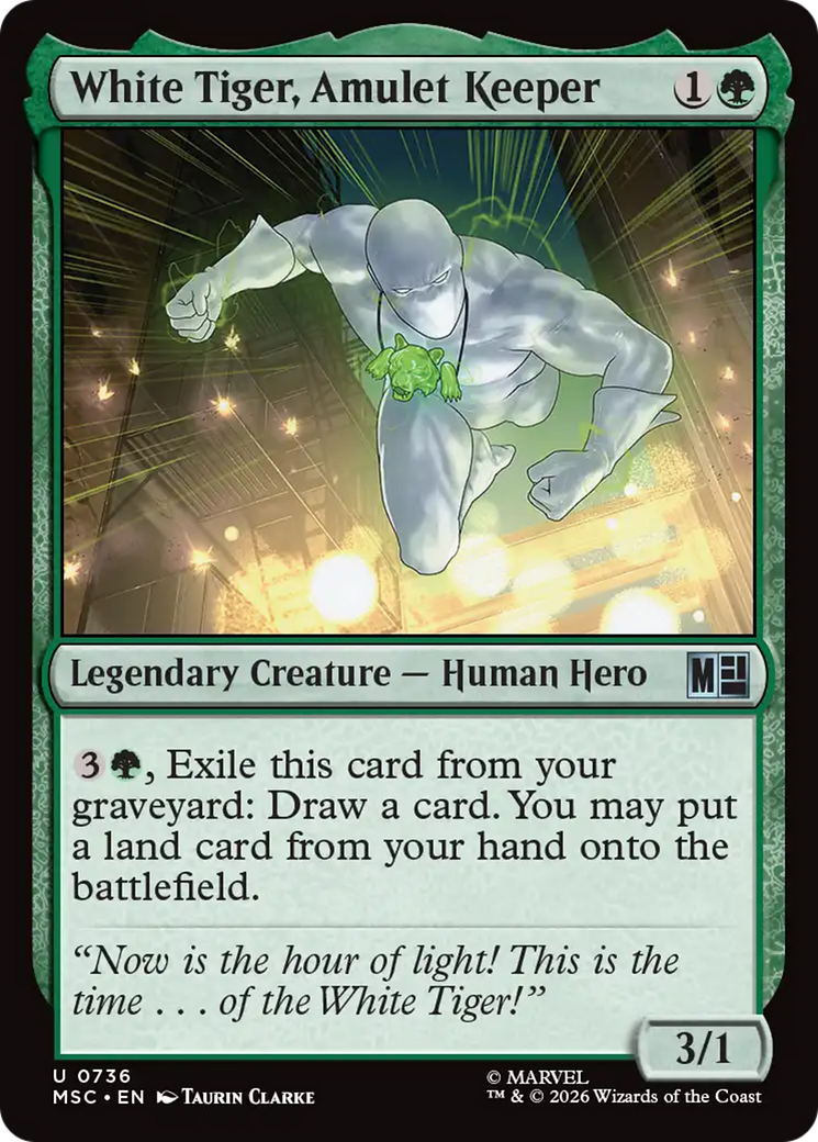 White Tiger, Amulet Keeper [Marvel Super Heroes Commander] | Chromatic Games