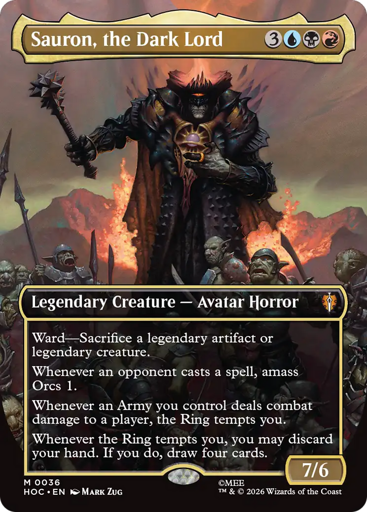 Sauron, the Dark Lord (Borderless) [The Hobbit] | Chromatic Games