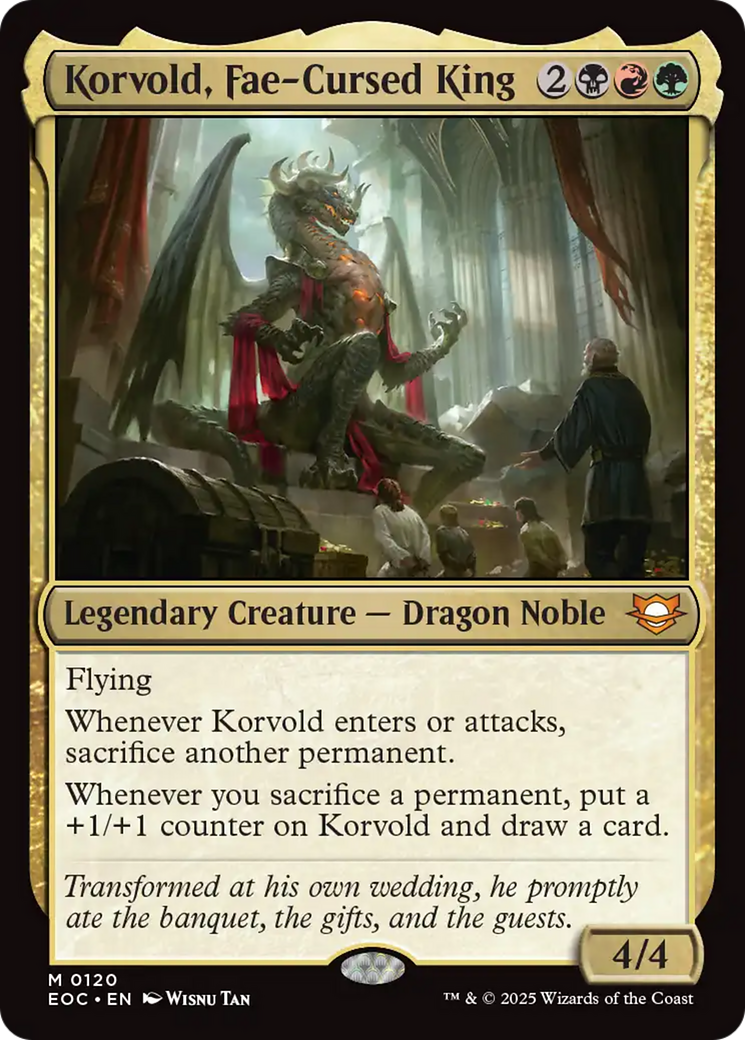 Korvold, Fae-Cursed King [Edge of Eternities Commander] | Chromatic Games