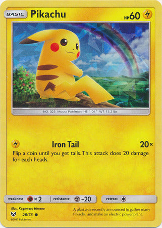 Pikachu (28/73) (Cracked Ice Holo) [Miscellaneous Cards] | Chromatic Games