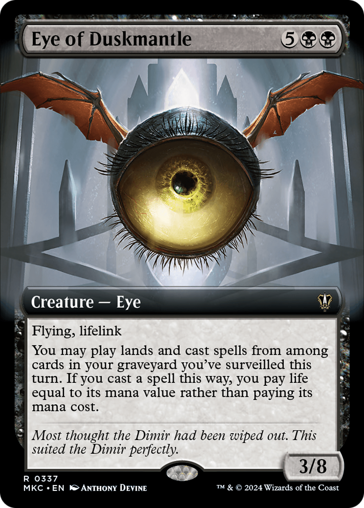 Eye of Duskmantle (Extended Art) [Murders at Karlov Manor Commander] | Chromatic Games