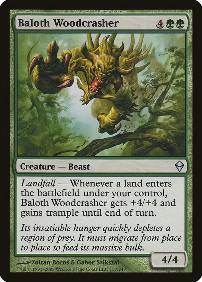 Baloth Woodcrasher 157/249 (Zendikar)  | Chromatic Games