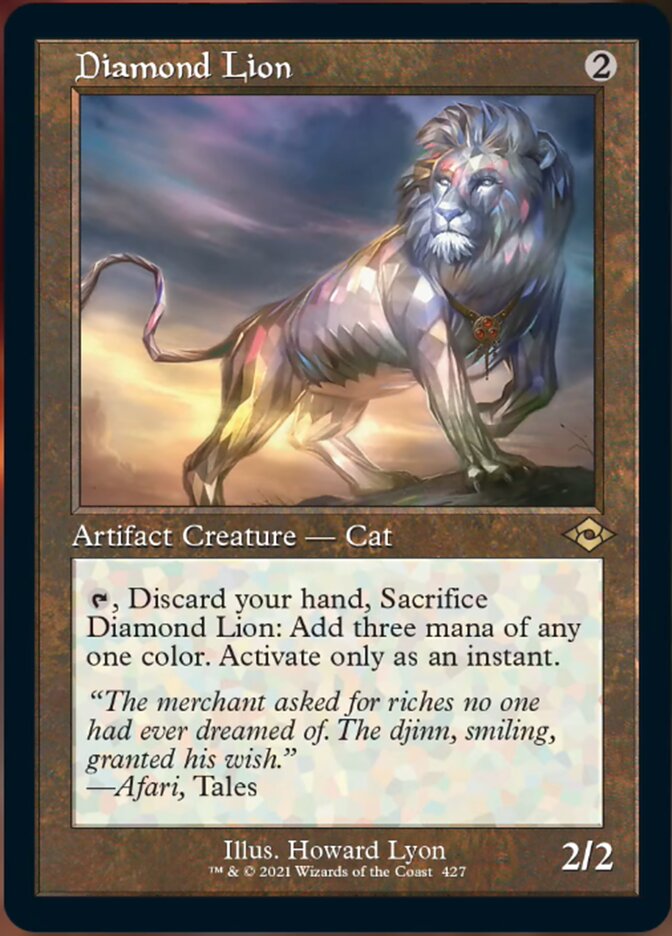 Diamond Lion (Retro Foil Etched) [Modern Horizons 2] | Chromatic Games