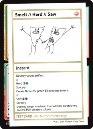 Smelt // Herd // Saw (2021 Edition) [Mystery Booster Playtest Cards] | Chromatic Games