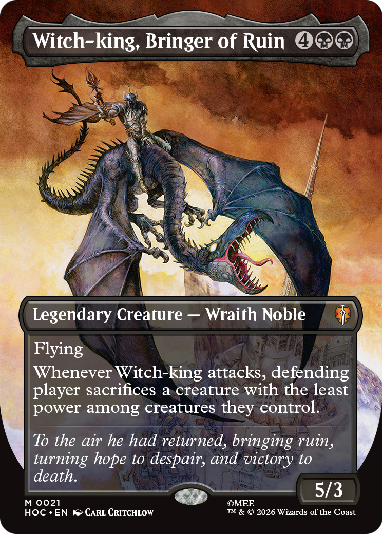Witch-king, Bringer of Ruin (Borderless) [The Hobbit] | Chromatic Games