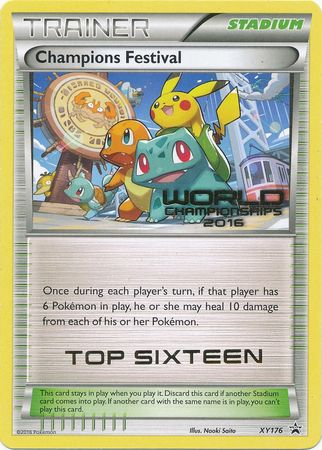 Champions Festival 2016 Top Sixteen (XY176) [XY: Black Star Promos] | Chromatic Games