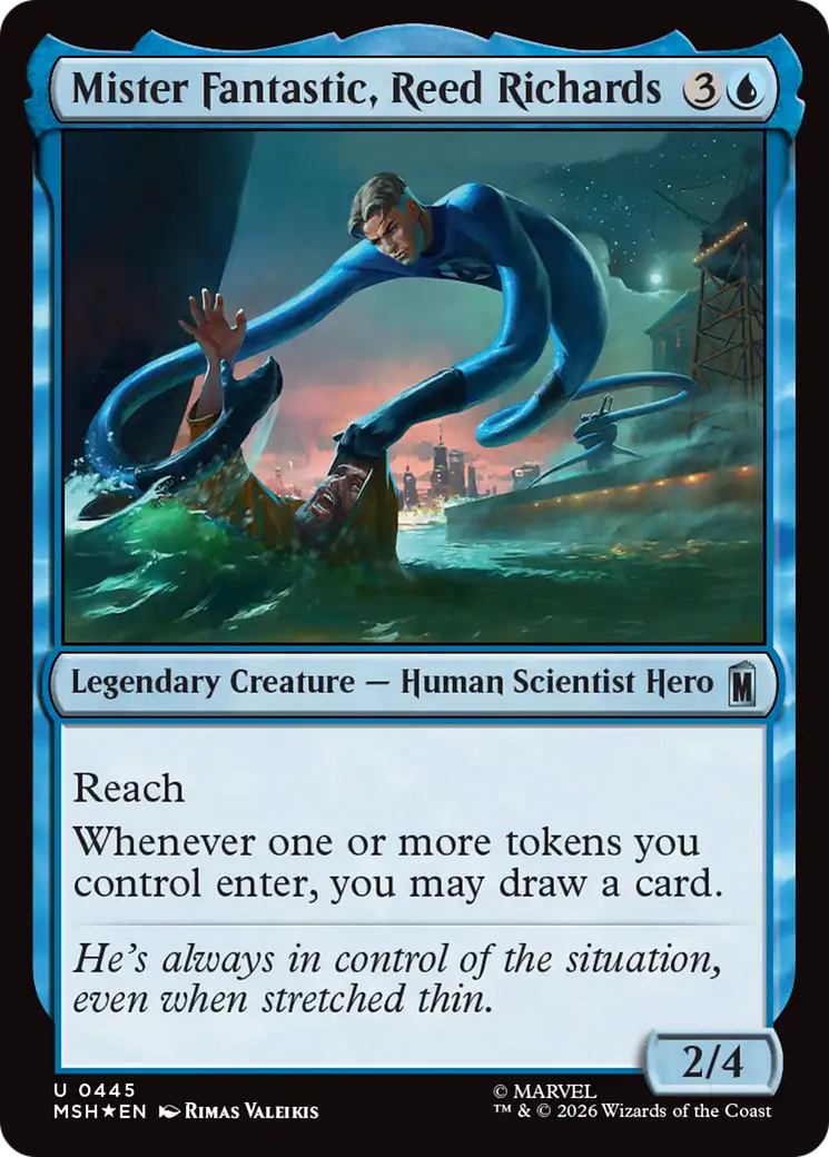 Mister Fantastic, Reed Richards (Surge Foil) [Marvel Super Heroes] | Chromatic Games