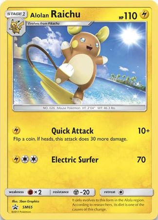 Alolan Raichu (SM65) (Jumbo Card) [Sun & Moon: Black Star Promos] | Chromatic Games