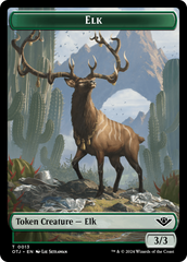 Elk // Plot Double-Sided Token [Outlaws of Thunder Junction Tokens] | Chromatic Games