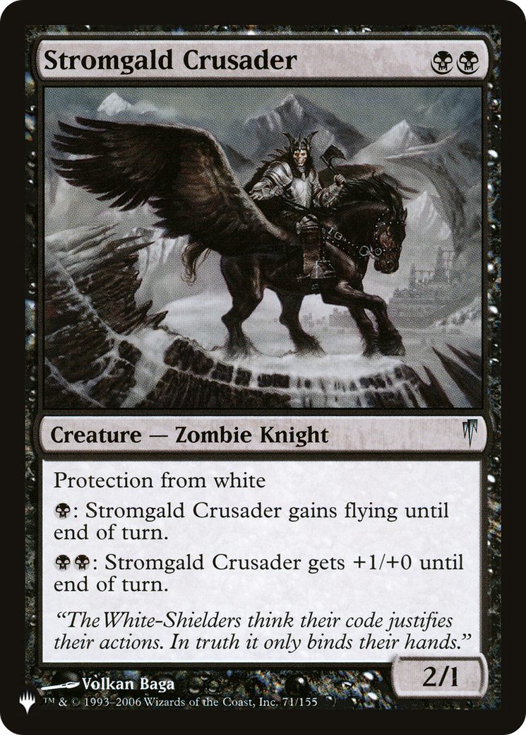 Stromgald Crusader [The List Reprints] | Chromatic Games