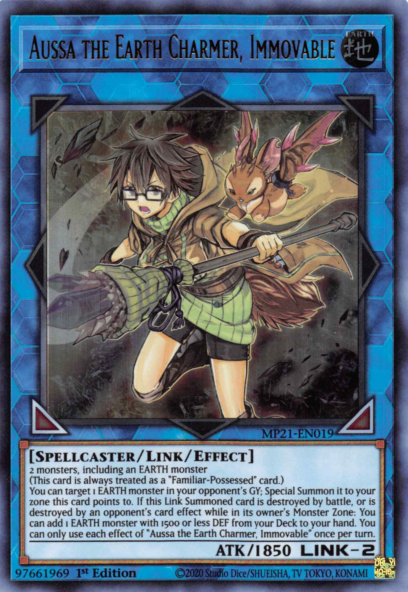 Aussa the Earth Charmer, Immovable [MP21-EN019] Ultra Rare | Chromatic Games