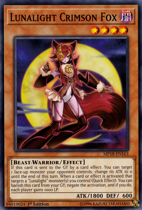 Lunalight Crimson Fox [MP18-EN163] Common | Chromatic Games
