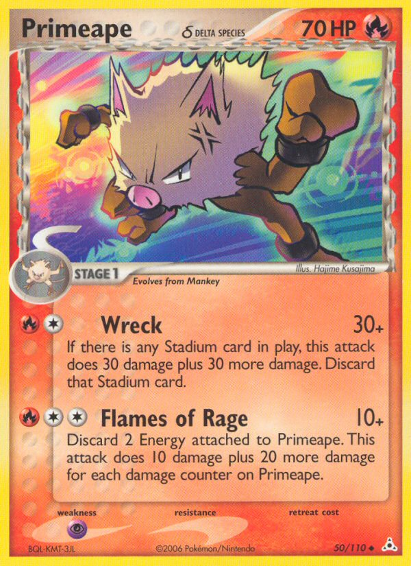 Primeape (50/110) (Delta Species) [EX: Holon Phantoms] | Chromatic Games