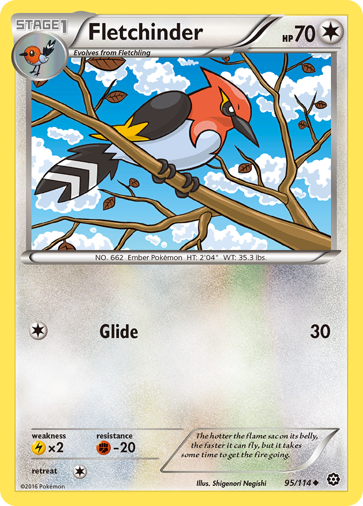 Fletchinder (95/114) [XY: Steam Siege] | Chromatic Games