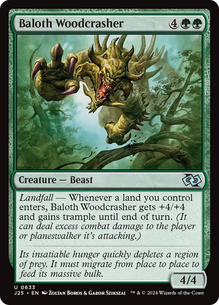 Baloth Woodcrasher [Foundations Jumpstart] | Chromatic Games