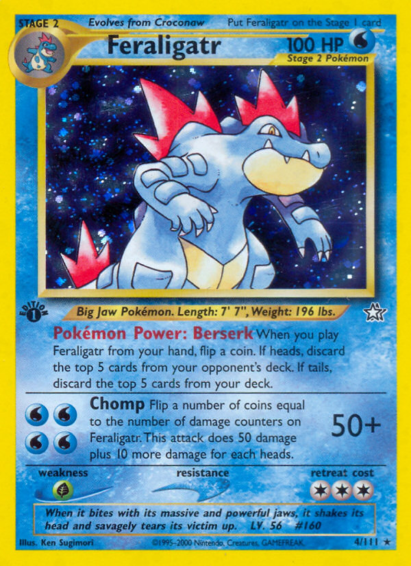 Feraligatr (4/111) [Neo Genesis 1st Edition] | Chromatic Games