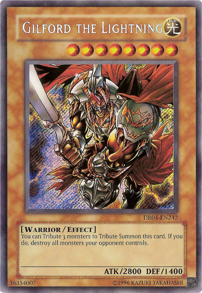 Gilford the Lightning [DR04-EN242] Secret Rare | Chromatic Games