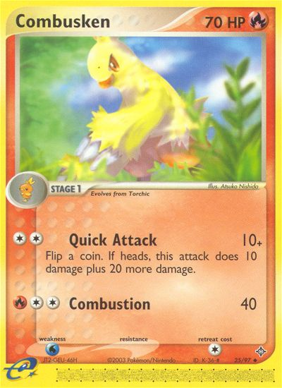 Combusken (25/97) [EX: Dragon] | Chromatic Games