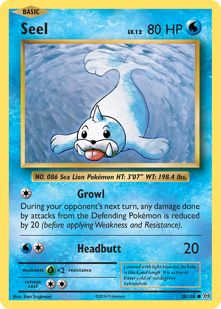 Seel (28/108) [XY: Evolutions] | Chromatic Games