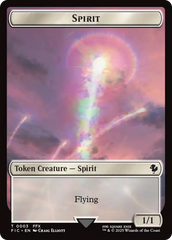 Spirit // Hero (0003) Double-Sided Token [FINAL FANTASY Commander Tokens] | Chromatic Games