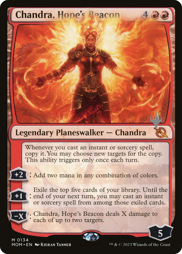 Chandra, Hope's Beacon (Promo Pack) [March of the Machine Promos] | Chromatic Games