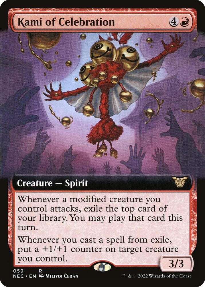 Kami of Celebration 59/38 (Commander: Kamigawa: Neon Dynasty)  - Extended Art | Chromatic Games