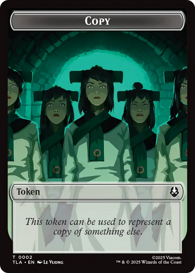 Copy (0002) // Soldier (0011) Double-Sided Token [Avatar: The Last Airbender Tokens] | Chromatic Games
