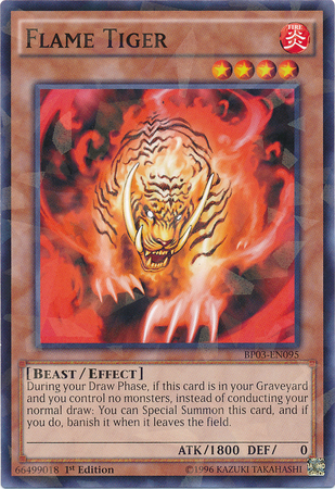 Flame Tiger [BP03-EN095] Shatterfoil Rare | Chromatic Games