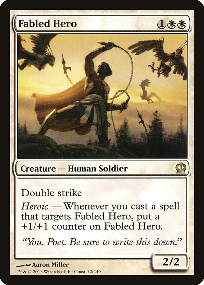 Fabled Hero 12/249 (Theros)  - Foil | Chromatic Games