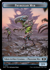 Phyrexian Myr // Knight Double-Sided Token [March of the Machine Tokens] | Chromatic Games