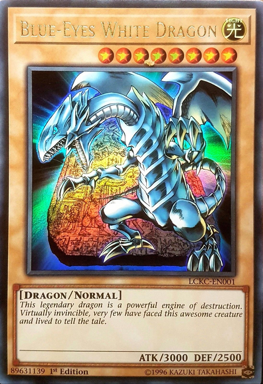 Blue-Eyes White Dragon (Version 4) [LCKC-EN001] Ultra Rare | Chromatic Games