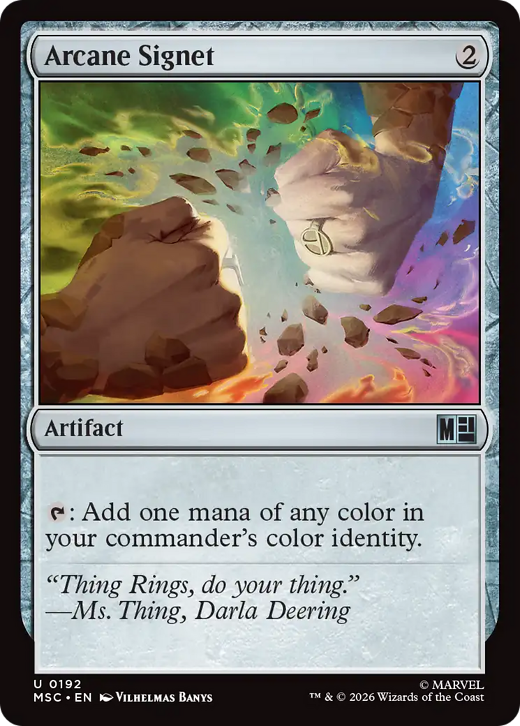 Arcane Signet (0192) (Surge Foil) [Marvel Super Heroes Commander] | Chromatic Games