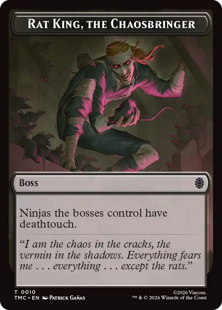 Rat King, The Chaosbringer [Teenage Mutant Ninja Turtles Commander Tokens] | Chromatic Games
