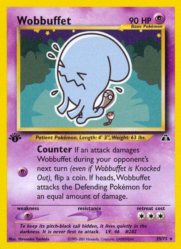 Wobbuffet (35/75) [Neo Discovery 1st Edition] | Chromatic Games