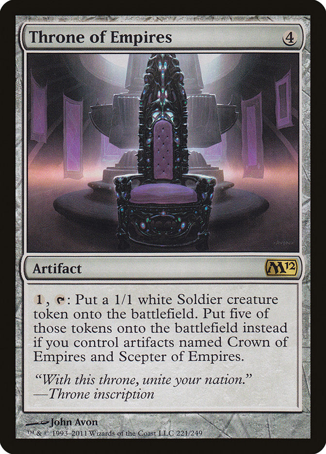 Throne of Empires 221/249 (Magic 2012 (M12))  | Chromatic Games