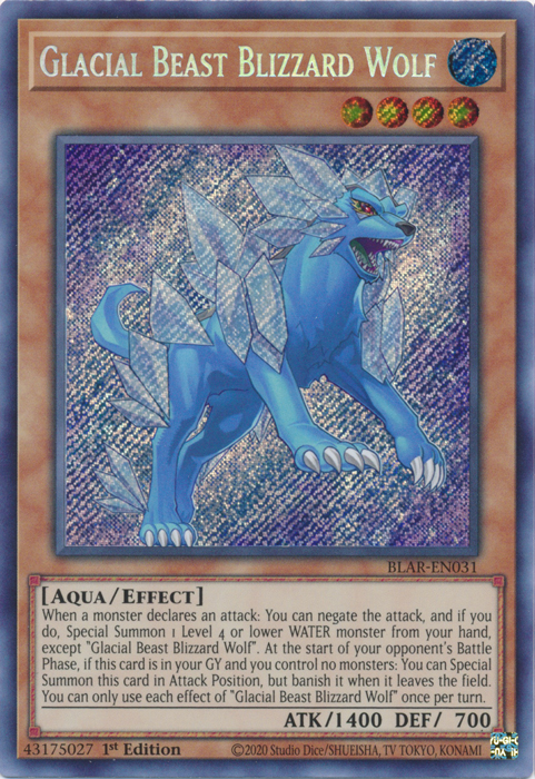 Glacial Beast Blizzard Wolf [BLAR-EN031] Secret Rare | Chromatic Games