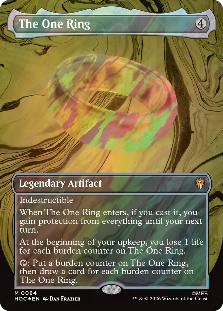The One Ring (Borderless) (Surge Foil) [The Hobbit] | Chromatic Games
