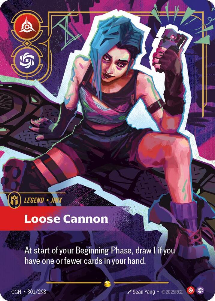 Jinx - Loose Cannon 301/298 (Origins)  - Foil | Chromatic Games
