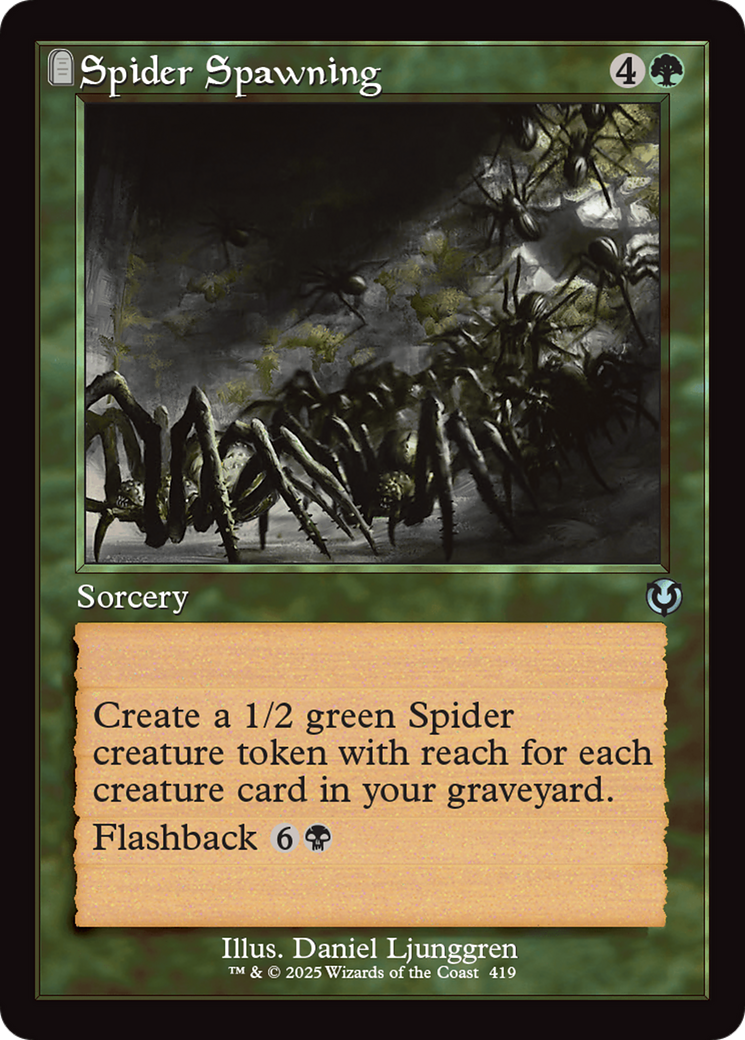 Spider Spawning (Retro Frame) [Innistrad Remastered] | Chromatic Games
