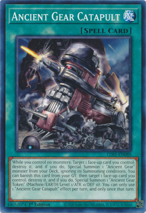 Ancient Gear Catapult [LDS1-EN089] Common | Chromatic Games