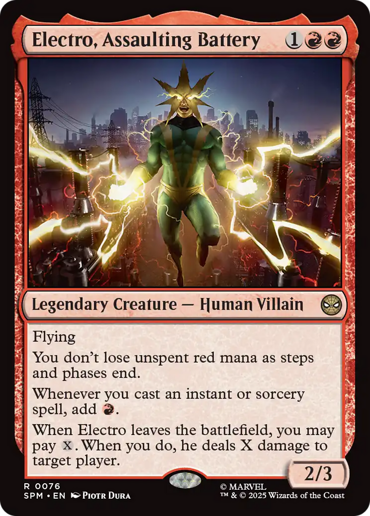 Electro, Assaulting Battery [Marvel's Spider-Man] | Chromatic Games