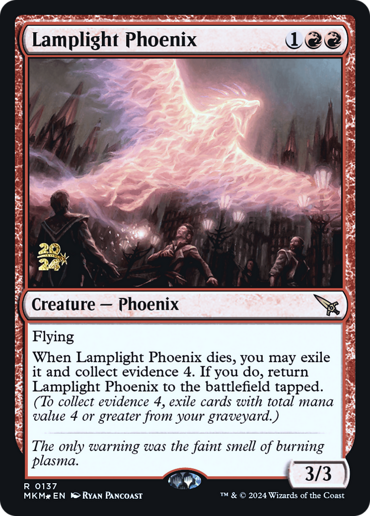 Lamplight Phoenix [Murders at Karlov Manor Prerelease Promos] | Chromatic Games