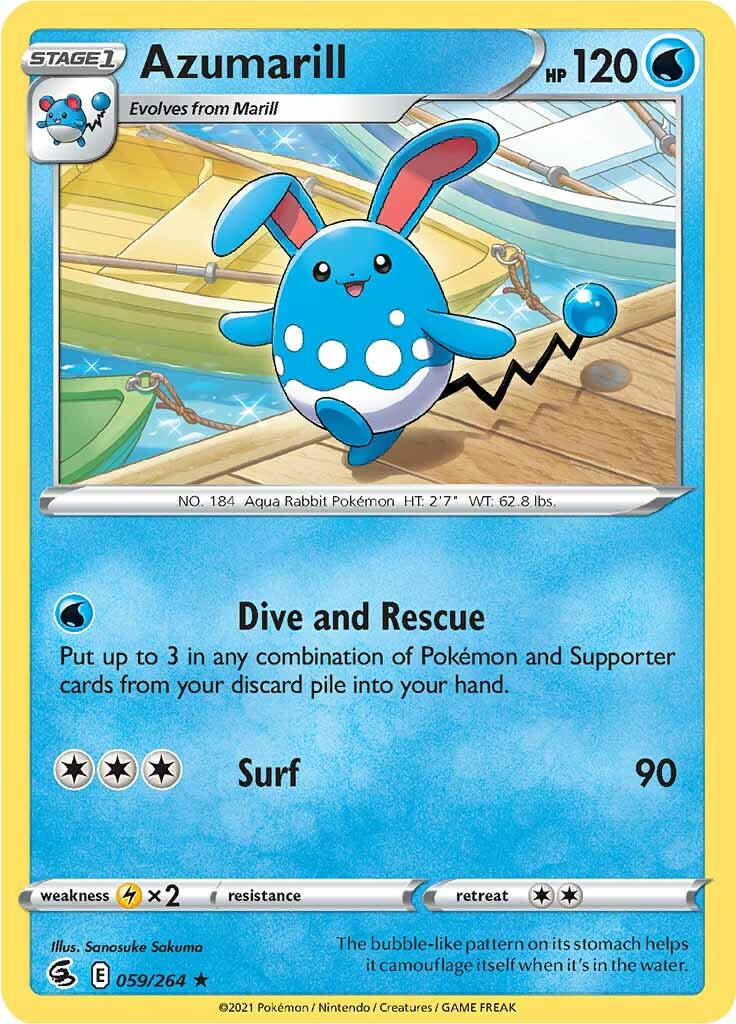 Azumarill (059/264) [Sword & Shield: Fusion Strike] | Chromatic Games